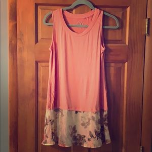 LOGO by Lori Goldstein pink tunic